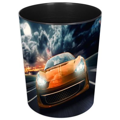 Läufer 26668 Papierkorb Rennauto, 13L, Ø 30cm, rund