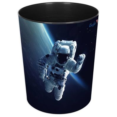 Läufer 26669 Papierkorb Astronaut, 13L, Ø 30cm, rund