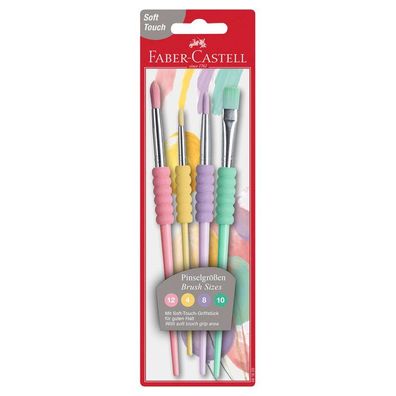Faber-Castell 481620 FABER-CASTELL Synthetikhaarpinsel-Set Pastell
