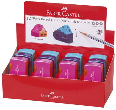 Faber-Castell 182704 Doppelspitzdose SLEEVE, sortiert