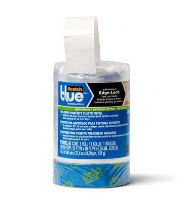 Scotch PT2093EL-24 3M ScotchBlue Abdeckfolie mit Malerband, Größe S