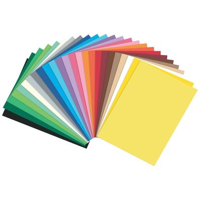 folia 6499 Tonpapier, DIN A4, 130 g/qm, 25 Farben sortiert
