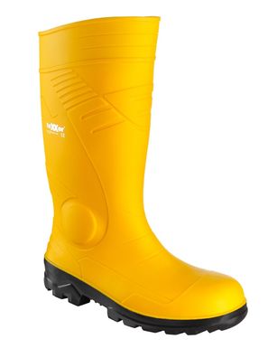 S5-PVC-Sicherheitsstiefel gelb Größe 46