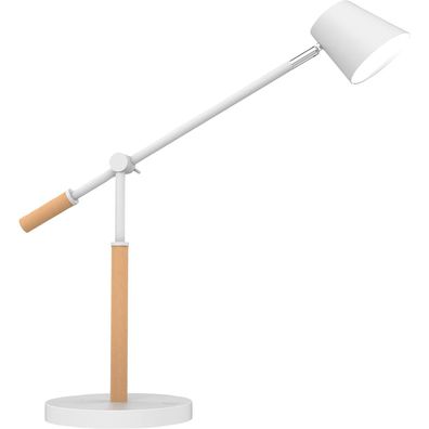 UNiLUX 400110084 UNiLUX LED-Tischleuchte VICKY, dimmbar, Buche/weiß