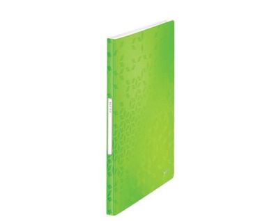 LEITZ 4631-00-54 LEITZ Sichtbuch WOW, A4, PP, mit 20 Hüllen, grün-metallic