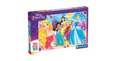 Clementoni Supercolor Maxi - Disney Princess, Puzzle (104 Teil