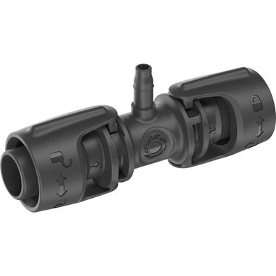 Micro-Drip-System T-Stück 13mm (1/2") > 4,6mm (3/16") (dunkelg