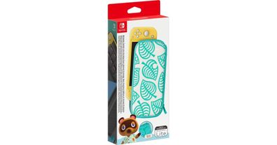 Nintendo Switch Lite -Tasche & -Schutzfolie (weiß/grün, Animal