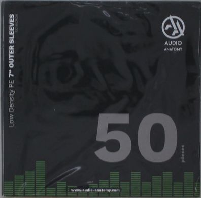 Various: 50x Low Density PE 7" Outer Sleeves (100 Micron) - Au