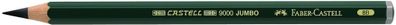 Faber Castell Bleistift 9000 Jumbo 8B grün