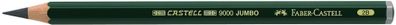 Faber Castell Bleistift 9000 Jumbo 2B grün