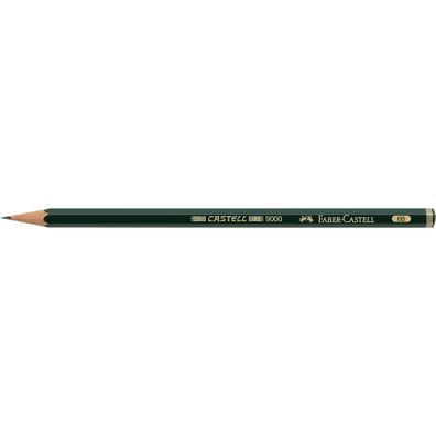 Faber Castell Bleistift 9000 6B grün