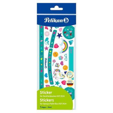 Pelikan 700863 Sticker für Deckfarbkasten K12/K24, türkis