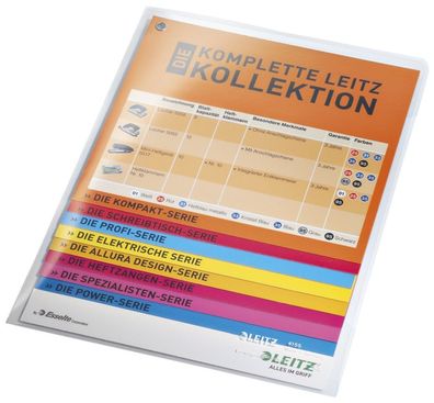 Leitz 4155-00-00 4155 Sichthülle Super Premium, A5, PVC, dokumentenecht, farblos
