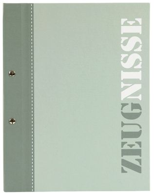 Goldbuch 36 115 Zeugnismappe - A4, 10 Hüllen, 2-colored grün