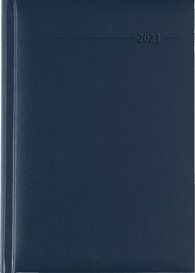ALPHA 102724 Buchkalender - 1 Tag / 1 Seite, 15 x 21 cm, blau