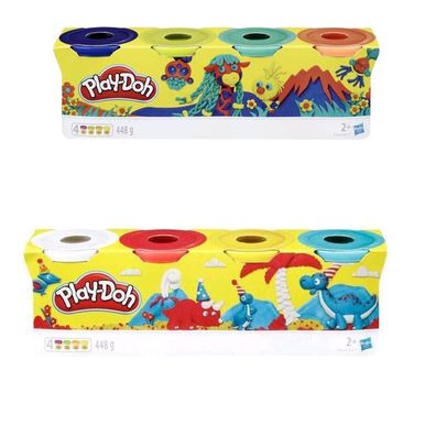 Hasbro Play Doh Knete 4er Set sortiert E4867