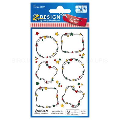 AVERY Zweckform 54127 ZDesign Weihnachts-Sticker "Beschriftung"