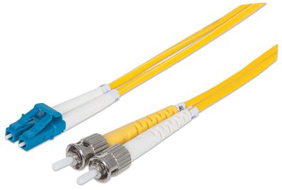 Intellinet 750011 Intellinet LWL Anschlusskabel LC/ST 2m Singlemode OS2 gelb