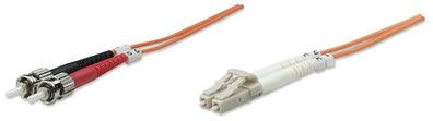 Intellinet 471305 Intellinet LWL Anschlusskabel LC/ST 1M Multimode OM1 orange