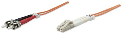 Intellinet 471336 Intellinet LWL Anschlusskabel LC/ST 5m Multimode OM1 orange