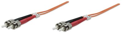 Intellinet 515757 Intellinet LWL Anschlusskabel ST/ST 1m Multimode OM1 orange