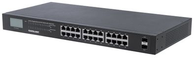 Intellinet 561242 Intellinet PoE+ Switch 24-Port Gigabit mit 2 SFP-Ports 370W