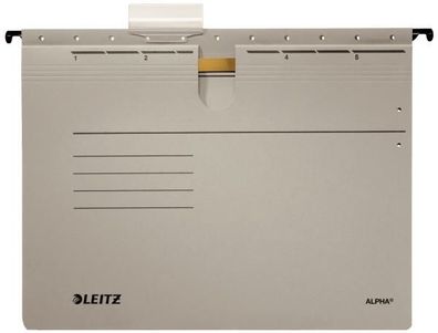 LEITZ 1984 Hängehefter ALPHA kfm. Heftung PendarecKarton 5 Stück grau