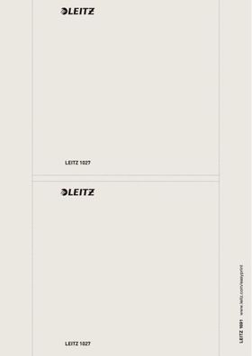 LEITZ Rückenschild 156x145 grau schmal passend für Ordner 1022 Maße(BxH