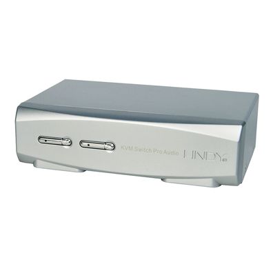 Lindy 39304 Lindy KVM Switch Pro 2 Port DisplayPort 1.2 USB 2.0 & Audio