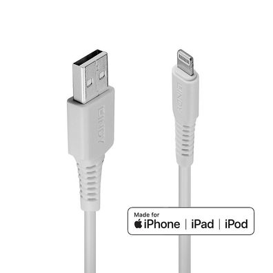 Lindy 31325 Lindy USB an Lightning Kabel weiß 0.5m
