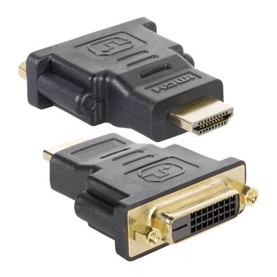 Techly IADAP-HDMI-606 Techly HDMI Stecker auf DVI-D 24 + 1 dual link Buchse