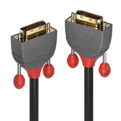 Lindy 36221 Lindy DVI-D Dual Link Kabel Anthra Line 1m