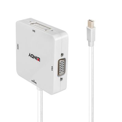 Lindy 38297 Lindy Mini-DisplayPort an HDMI 2.0 DVI-D & VGA Konverte