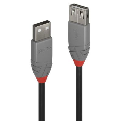 Lindy 36705 Lindy USB 2.0 Verlängerung Typ A/A Anthra Line M/F 5m