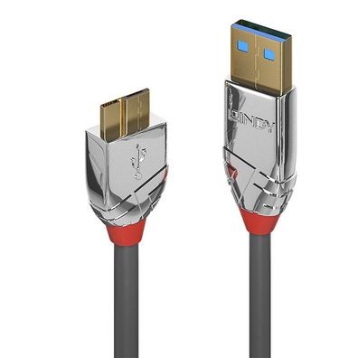 Lindy 36659 Lindy USB 3.0 Kabel Typ A/Micro-B Cromo Line M/M 3m