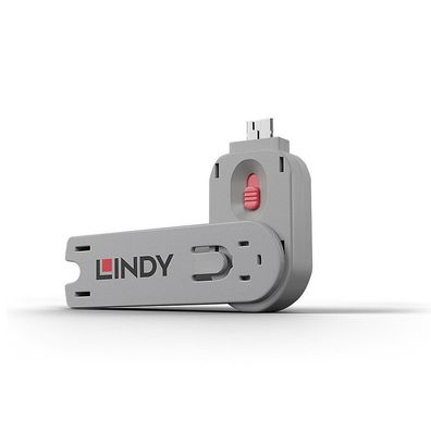 Lindy 40620 Lindy Schlüssel für USB Port Schloss pink