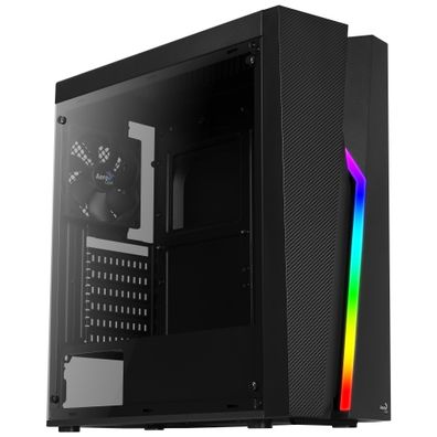 Aerocool ACCM-PV15012.11 Geh AeroCool Midi Bolt Black RGB MicroATX/ATX/Mini-ITX o.N