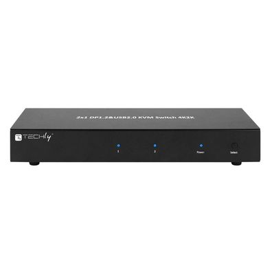 Techly IDATA-DP-KVM2 Techly KVM Switch, 2 Port, Display Port 1.2