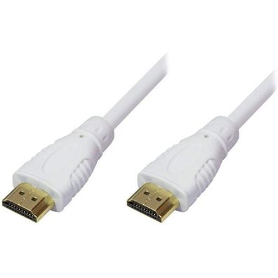 Techly ICOC-HDMI-4-005NWT Techly HDMI High Speed Kabel mit Ethernet, M/M, 0.5m, weiß