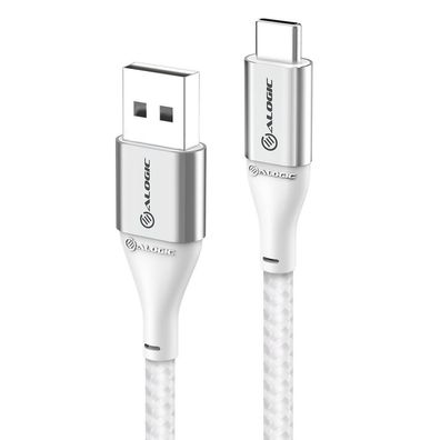 Alogic ULCA2030-SLV Alogic USB Kabel USB 2.0 to USB-A 3A/480Mbps 0.3m silber