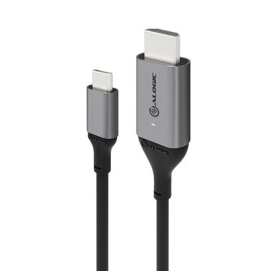 Alogic ULCHD01-SGR Alogic USB Kabel USB-C to HDMI M/M 1m 4K 60Hz grau