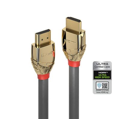 Lindy 37604 Lindy HDMI Kabel Ultra High Speed 5m, Gold Line