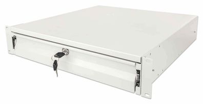 Intellinet 715843 Intellinet 19" Schublade 2HE abschließbar 466mm tief grau