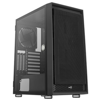 Aerocool ACCM-PB24013.11 Geh AeroCool Midi Graphite black v1 MicroATX/ATX/MiniITX o.N