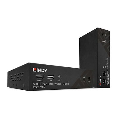 Lindy 39374 Lindy 100m Cat.6 Dual Head HDMI, USB & RS232 Extender