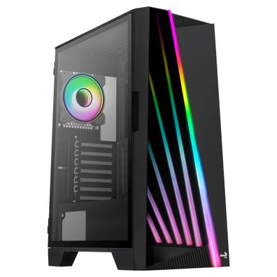 Aerocool ACCM-PB25013.11 Geh AeroCool Midi Mirage (Black/Win/RGB)mi. ATX/ATX/ITX