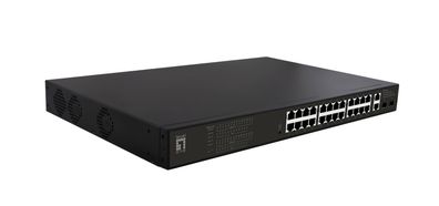 Level One GEP-2821 LevelOne Switch 28x GE GEP-2821 19" 390W 24xPoE