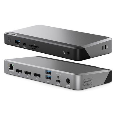Alogic DUPRDX3-WW Docking Station Universal Triple 4K USB-C&USB-A 100W