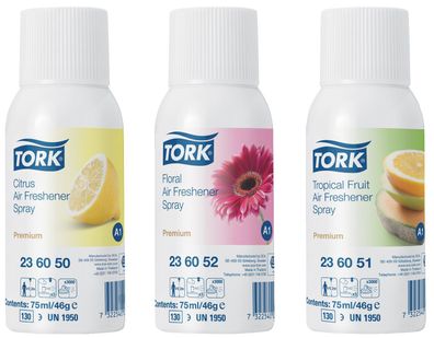 Tork® 236056 Lufterfrischer Spray System A1 - 75 ml, sortiert